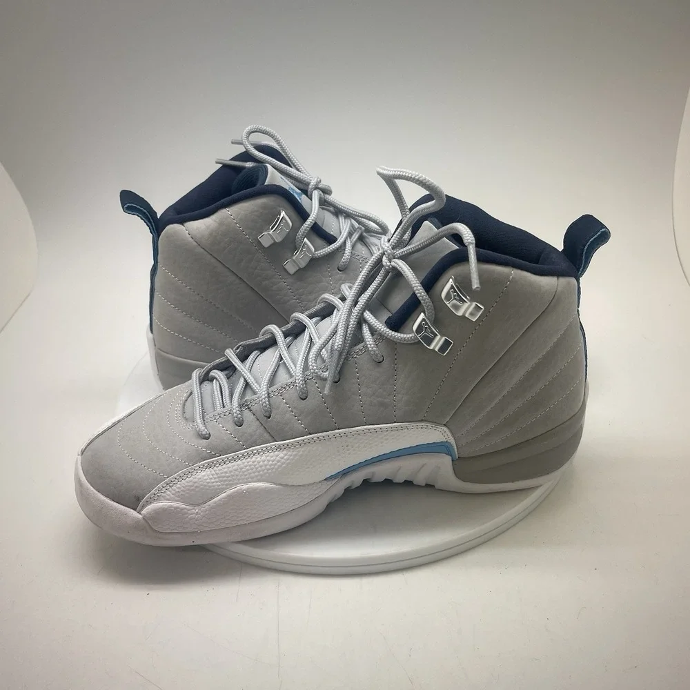 Nike Air Jordan 12 Retro Youth Size 7Y Athletic Basketball Gray Shoes 153265-007